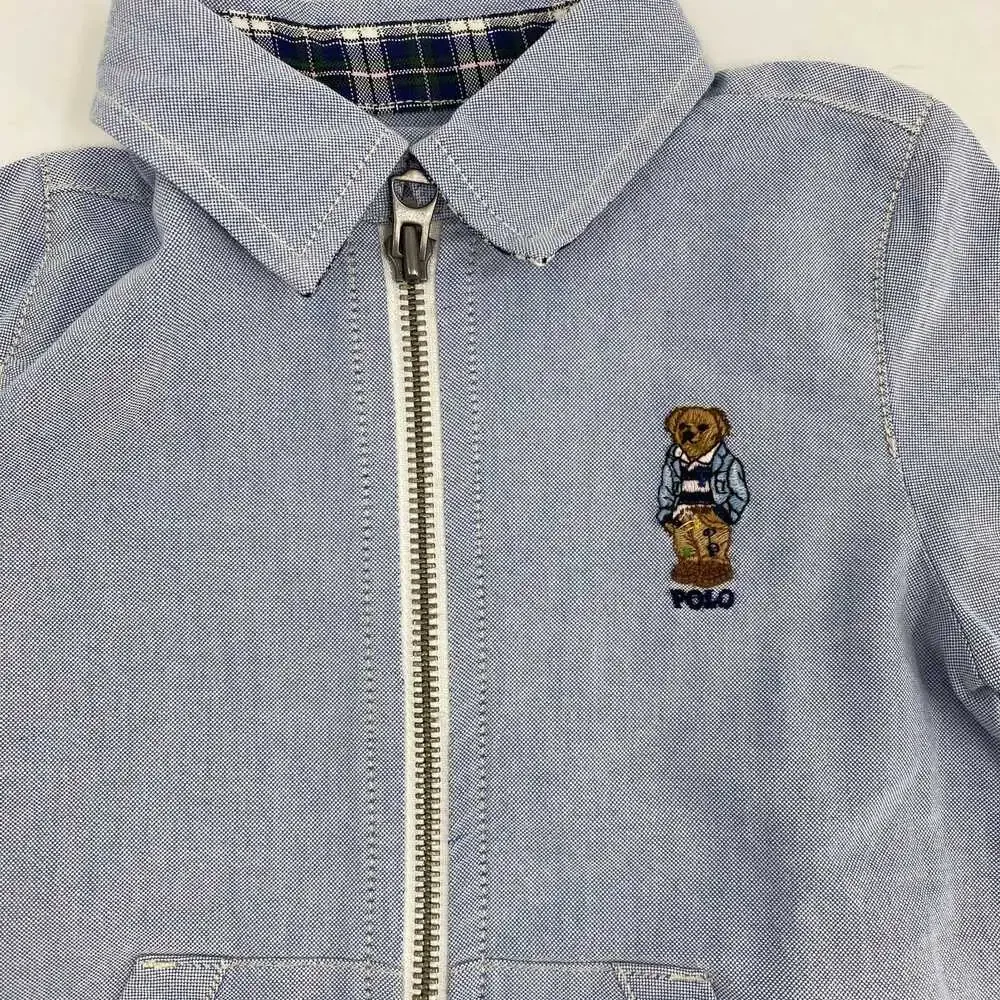 Ralph Lauren Kids Blue Jacket | Boys 18M Regular Synthetic Knit Jacket
